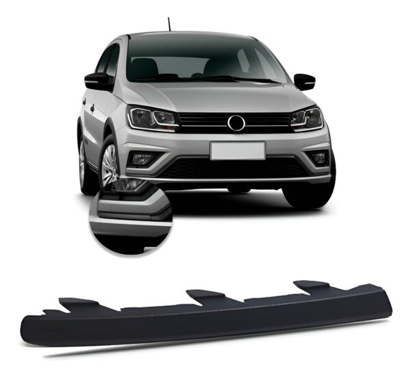 Moldura Lateral Parachoque Dianteiro Gol 2018 2019 Preto Lado Direito