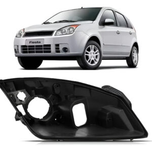 Carcaça Farol Para Fiesta 2007 2008 2009 2010 Lado Direito