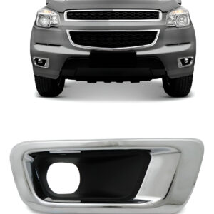 Moldura Cromada Farol De Milha Para S10 2012 13 2014 2015 Lado Direito