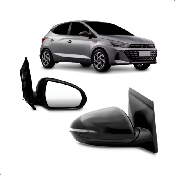 Retrovisor Externo Hb20 2023 A 2024 Eletrico Com Sinaleira Lado Direito