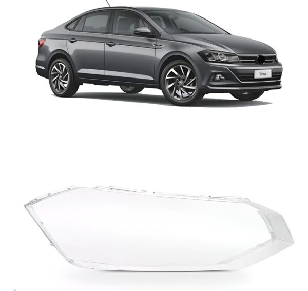 Lente Farol Dianteiro Vw Virtus 2018 2019 2020 2021 2022 Lado Direito