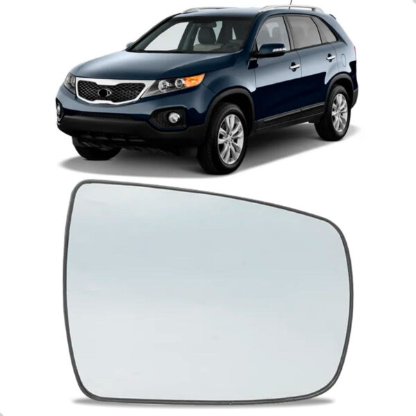 Lente Retrovisor Para Kia Sorento 2010 Até 2015 Lado Esquerdo