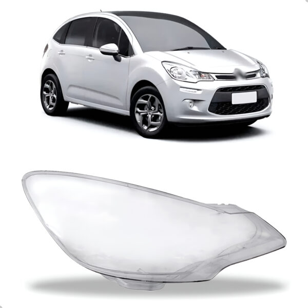 Lente Farol Citroen C3 2013 A 2018 Lado Direito