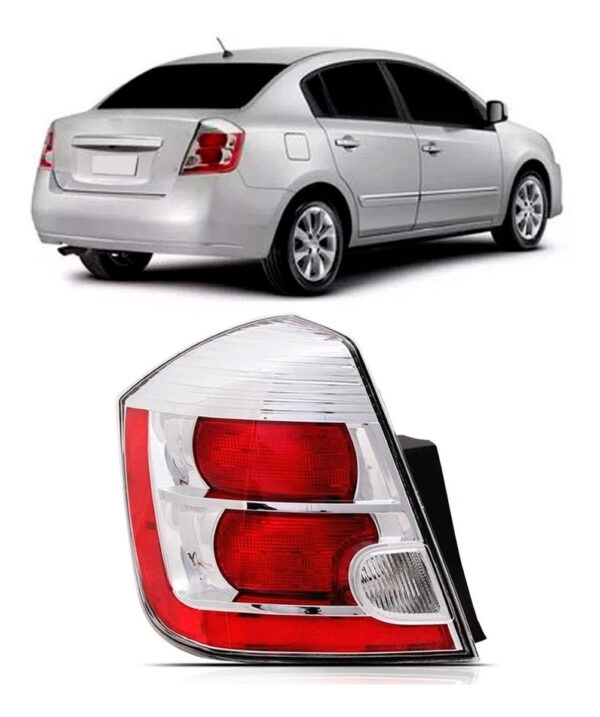 Lanterna Para Nissan Sentra 2007 08 09 2011 Traseira Bicolor Lado Esquerdo
