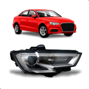 Farol Audi A3 2017 A 2019 Elétrico C/motor Led Entrada Xenon Lado Direito