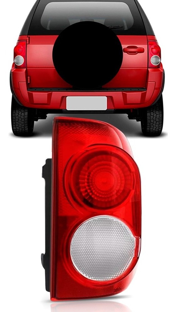 Sinaleira Traseira Ecosport 2008 2009 2010 2011 2012 Bicolor Lado Esquerdo