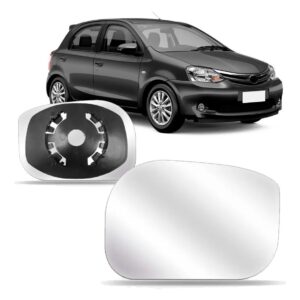 Lente Retrovisor Etios 2013 14 15 16 2017 Com Base Oferta Lado Direito