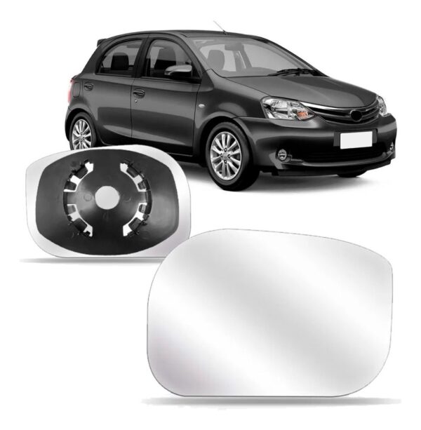 Lente Retrovisor Etios 2013 14 15 16 2017 Com Base Oferta Lado Direito