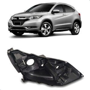 Carcaça Farol Dianteiro Para Hrv 2015 A 2018 C/ Regulador Lado Direito