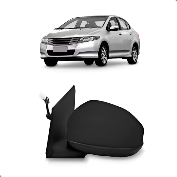 Retrovisor Para City 2015 2016 2017 A 2021 Eletrico 3 Fios Lado Esquerdo