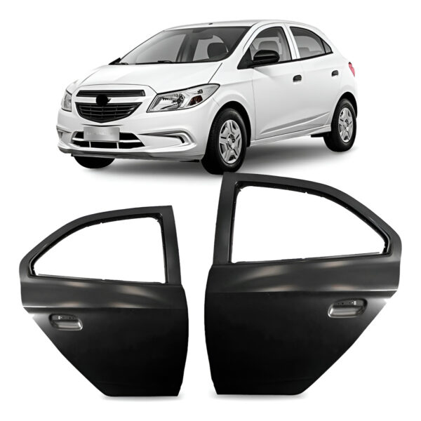 Porta Traseira Onix 2013 2014 2015 2016 2017 2018 2019 Lado Esquerdo