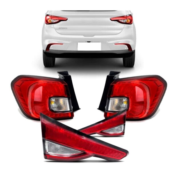 Sinaleira Traseira Argo 2017 18 19 2020 Canto+tampa Bicolor