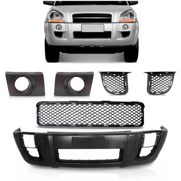 Parachoque Dianteiro Para Tucson 2011 2012 A 2015 1a Linha Preto