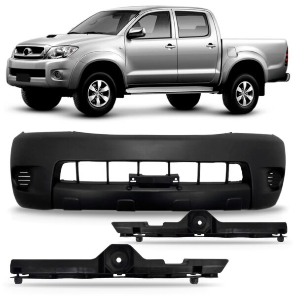 Envolvente Dianteiro Hilux Srv 2005 A 2008 Com Guias Novo Preto