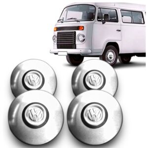 Kit 4 Calotas Kombi Clipper Cromada 96 97 98 99 00 01  A 16 Cromada