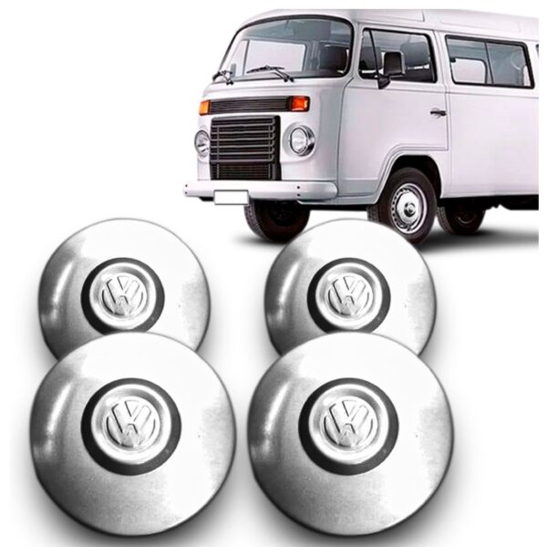 Kit 4 Calotas Kombi Clipper Cromada 96 97 98 99 00 01  A 16 Cromada