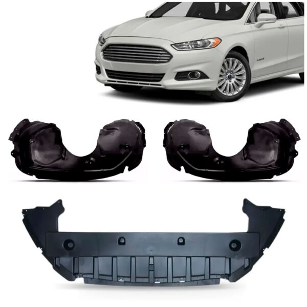 Kit Defletor C/ Par De Aparabarro Ford Fusion 2013 A 2016