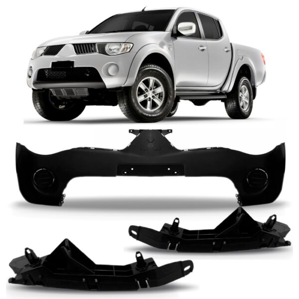 Envolvente Dianteiro Triton 2007 2008 2009 2010 Com Guias Preto