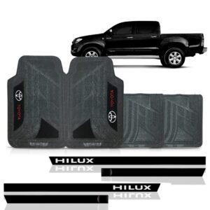 Friso Lateral Hilux Cabine Dupla Personalizado + Jogo Tapete