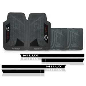 Friso Lateral Hilux Cabine Dupla Personalizado + Jogo Tapete