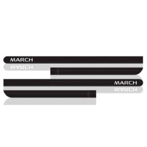 Kit Friso Lateral Nissan March Com Jogo Tapete Pvc