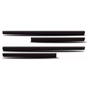 Friso Lateral Para Polo 2008 A 2014 4 Portas E Jogo Tapete Preto