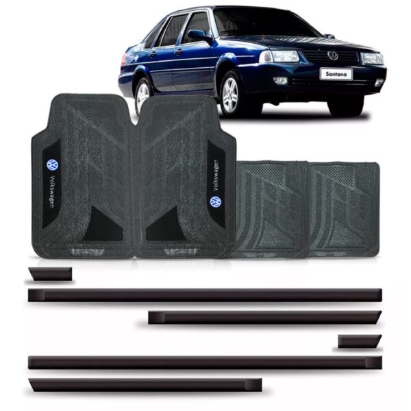Friso Lateral Santana / Quantum 1998 A 2002 + Jogo Tapete