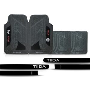 Friso Lateral Nissan Tiida Personalizado + Jogo Tapete Pvc