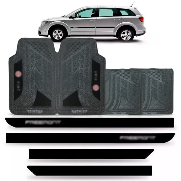 Borrachão Lateral Freemont 10/15 Tipo Borrachão + Jogo Tapet