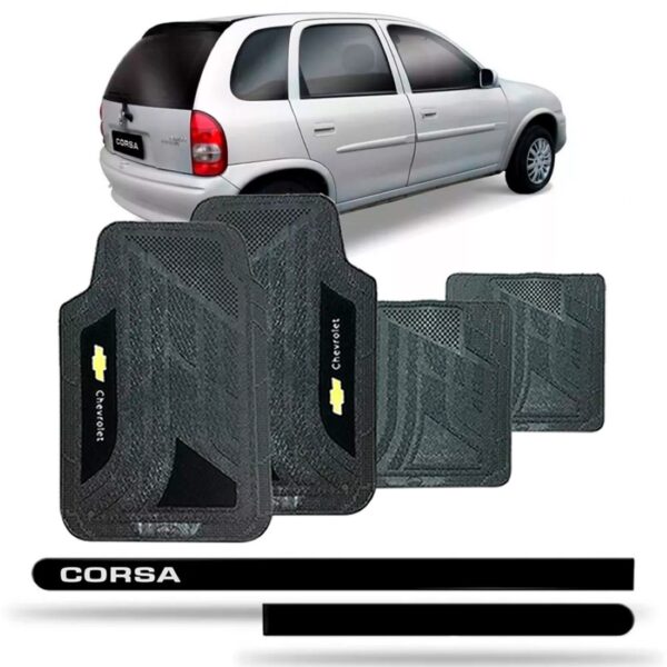 Friso Lateral Corsa 1994/1997 4p Personalizado + Jogo Tapete
