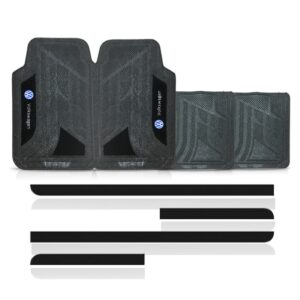 Kit Friso Lateral Gol 2013 A 2017 4 + Jogo Tapete Em Pvc Preto