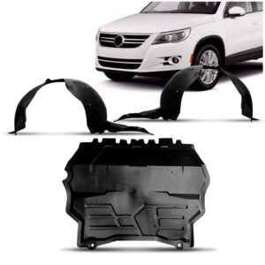 Kit Defletor Com Par De Aparabarro Tiguan 2007 08 09 10 2011
