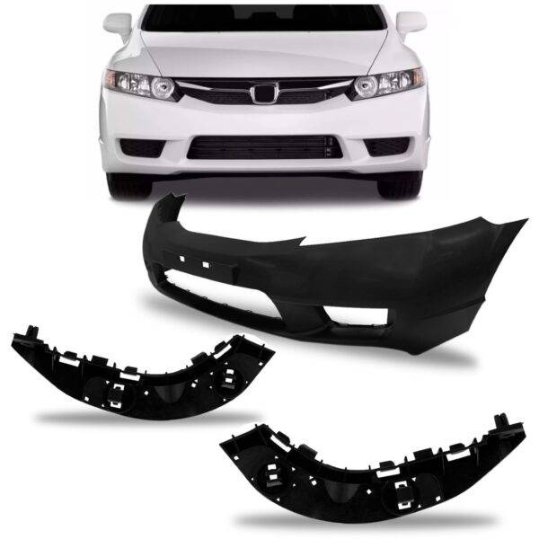 Envolvente Dianteiro New Civic Ressalto 2009 10 11 1a Linha  Preto