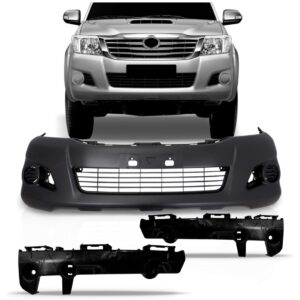 Parachoque Dianteiro Hilux Srv 2012 A 2016 Sem Furo Novo Preto