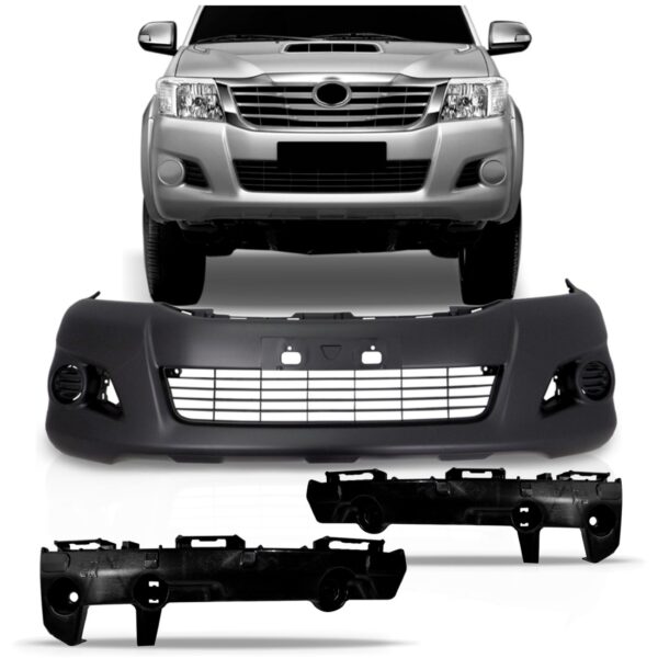 Parachoque Dianteiro Hilux Srv 2012 A 2016 Sem Furo Novo Preto