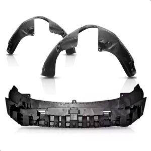 Kit Defletor Com Par Asa Urubu Dianteiro Fiesta 2013 A 2019