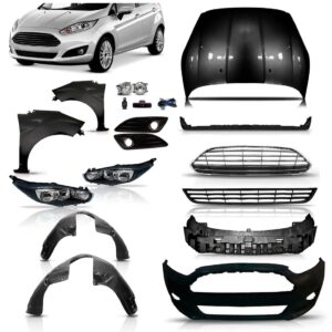 Kit Frente New Fiesta Hatch 2013 2014 2015 2016 Preto