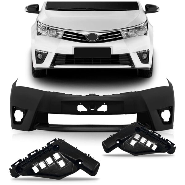 Parachoque Dianteiro Para Corolla 2015 2016 1a Linha Novo Preto