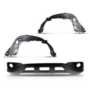 Kit Spoiler Parachoque Crv 2012 A 2015 Com Par Parabarros Preto