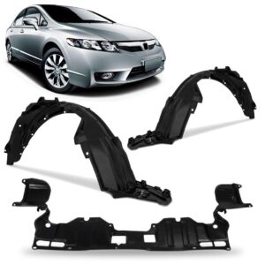 Kit Asa Urubu E Defletor Parachoque Civic 2007 08 09 10 2011