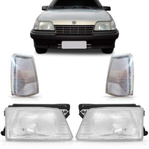 Kit Farol Kadett 1989/1998 Completo Com Sinaleiras Cristais Direito/passageiro