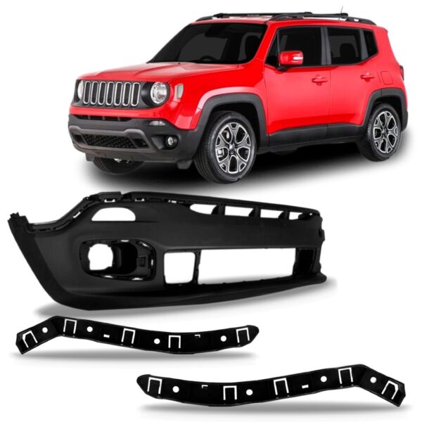 Envolvente Dianteiro Jeep Renegade 2015 A 2017 1a Linha Novo Preto