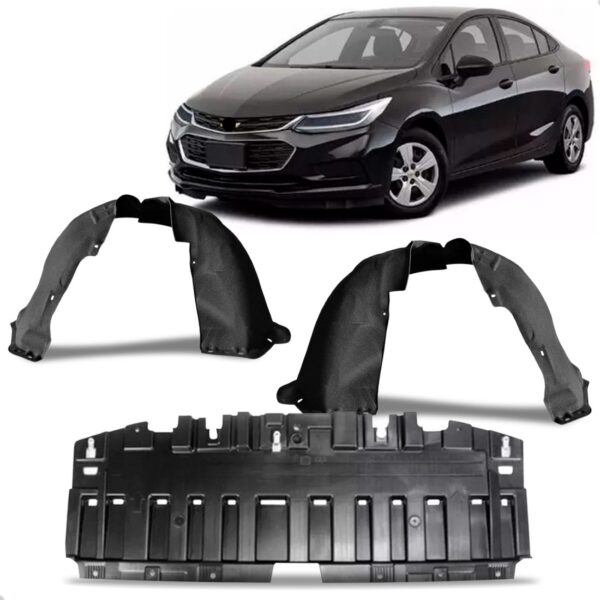 Kit Aparabarro Cruze 2017 A 2020 Dianteiro Com Defletor