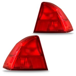 Kit Farol Com Jogo Lanterna Canto E Tampa Civic 2001 02 2003 Bicolor