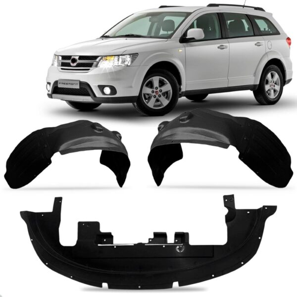 Kit Defletor C/ Par Asa Urubu Dianteiro Freemont 2011 A 2013