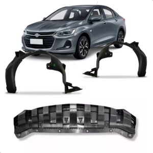 Kit Defletor Com Par De Asa De Urubu Onix Sedan 2020 A 2024