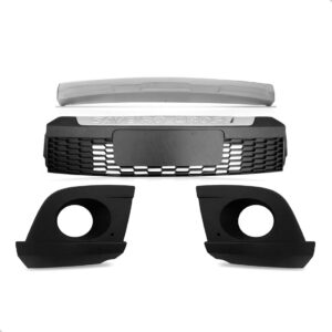 Grade Para Vw Gol G5 2010 A 2012 Rallye + Par Moldura Milha Preto