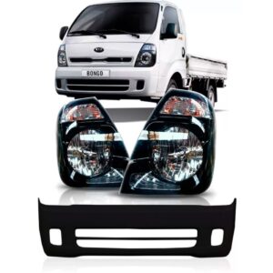 Kit Frente Bongo 2013 A 2016 Parachoque +par Farol Fume