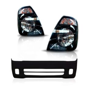 Kit Frente Bongo 2013 A 2016 Parachoque +par Farol Fume