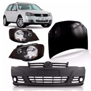 Kit Frente Golf 2007 À 2013 Capo + Farol + Parachoque